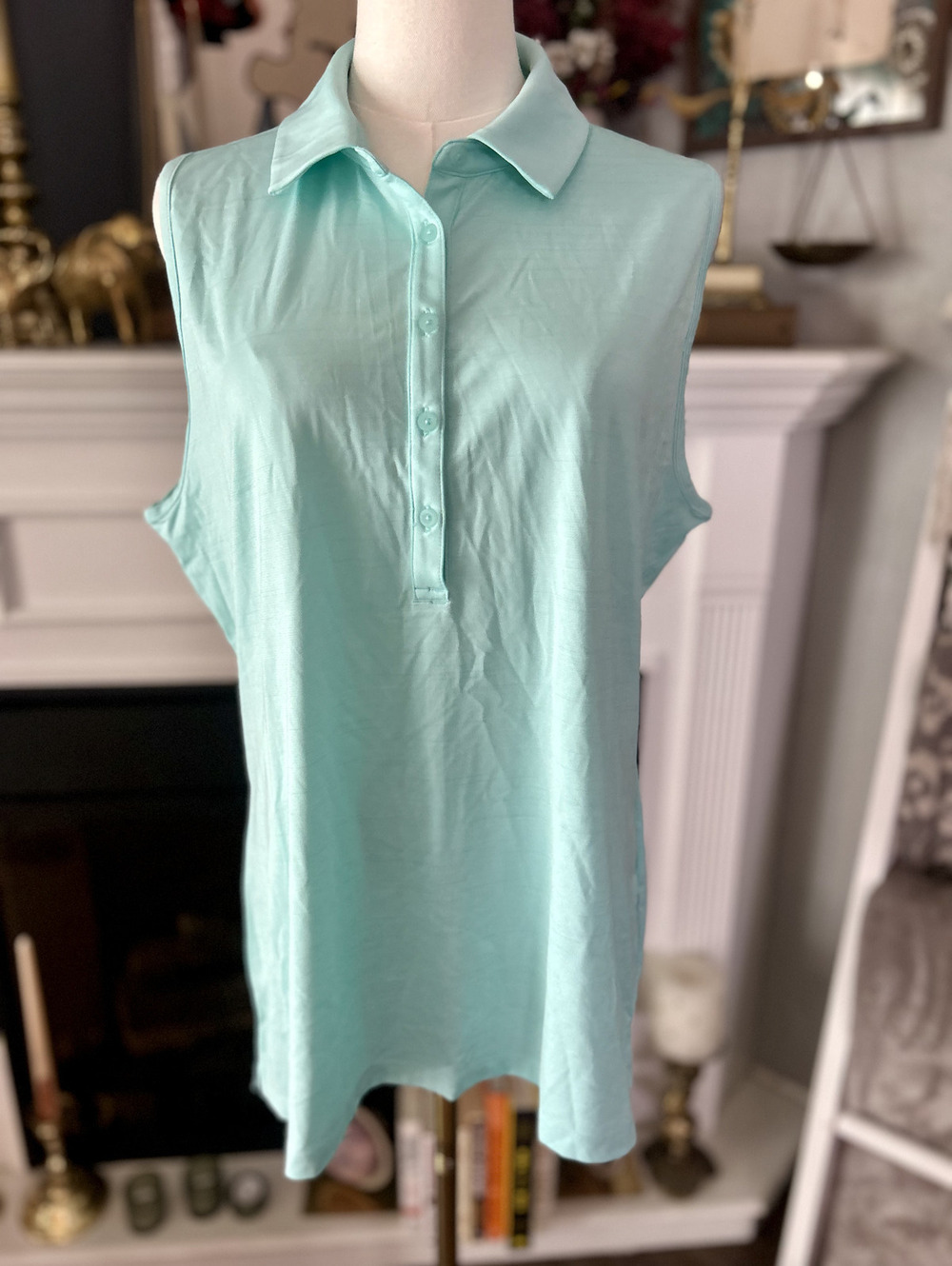 Under Armour Women's Heat Gear Aqua Sleeveless Polo NWT Size XL